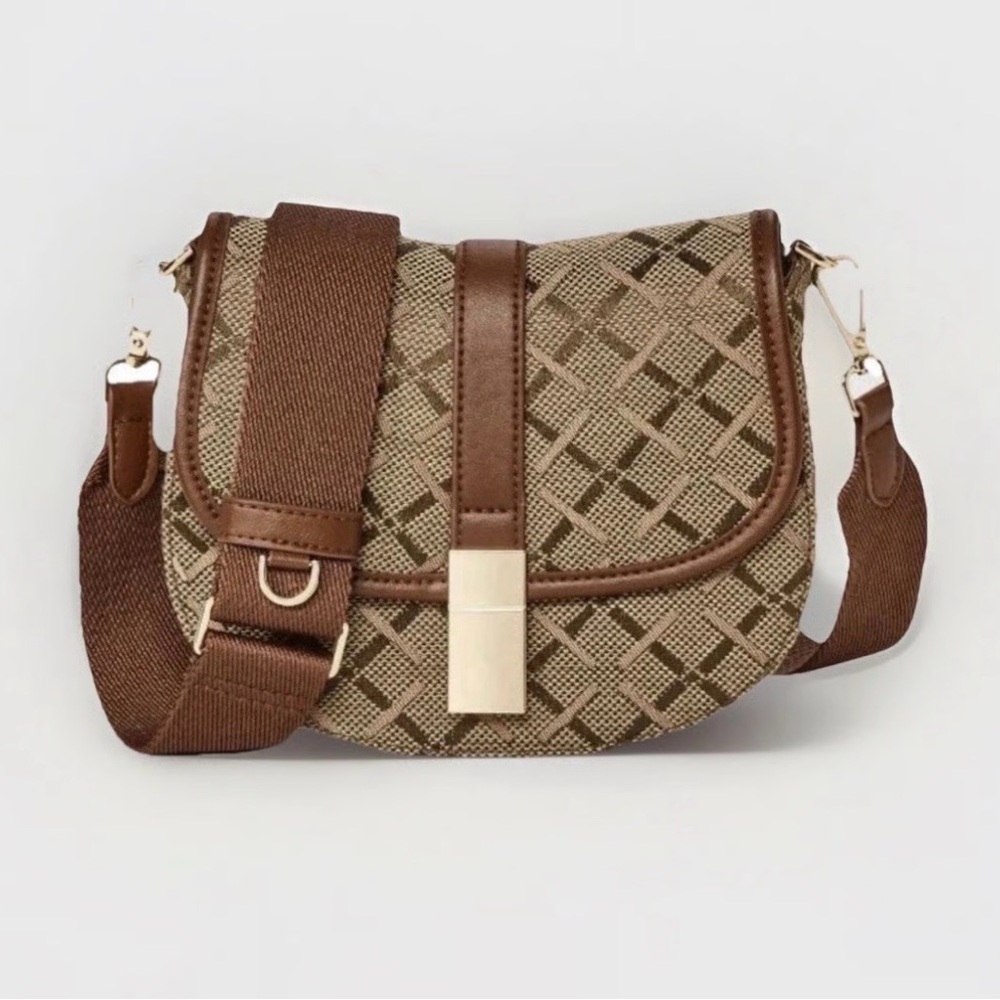 A New Day Crossbody Bag with Gold Accent